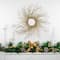 36" Pre-Lit Gold Glittered Twig Wreath with Warm White Lights